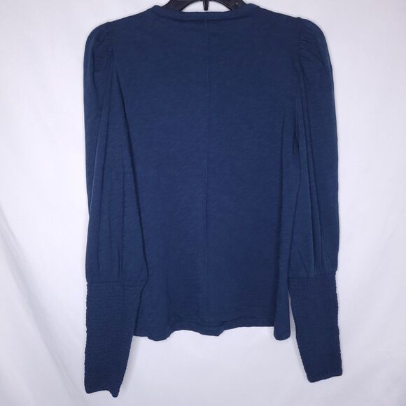 Veronica Beard Top Small Blue Meg Petrol Pima Cotton NWT - Picture 5 of 12